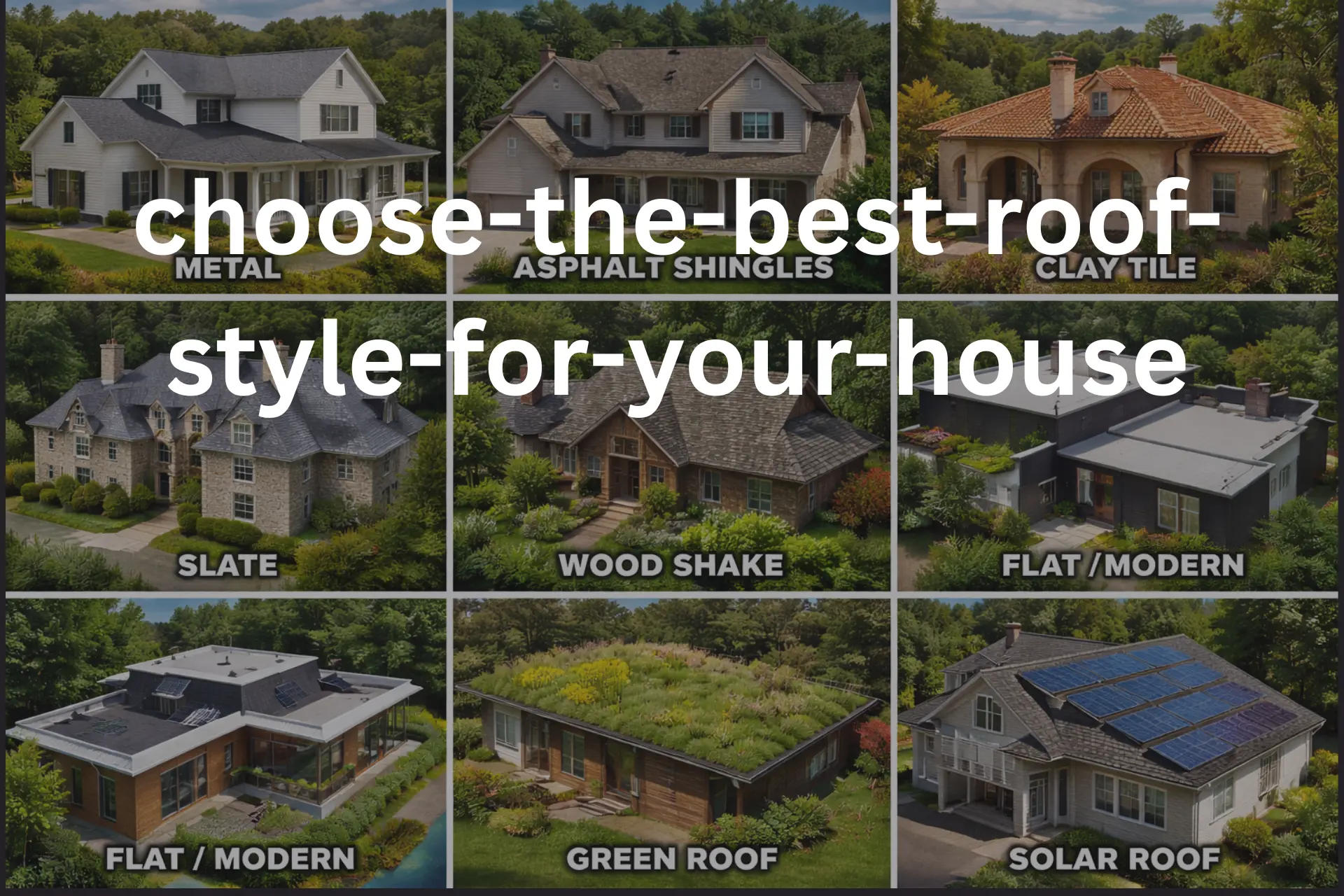 How to Choose the Best Roof Style for Your House